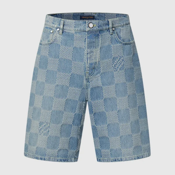 루이비통 Damier 3D 라이트 데님 반바지 1AHVDW